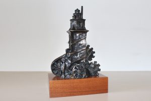 trofeo en resina torre hércules