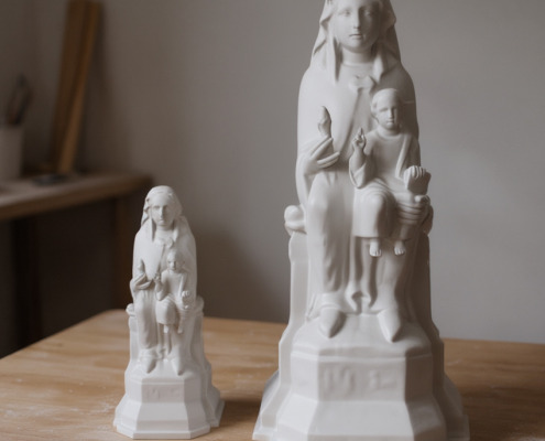 ampliación y reducción de esculturas de resina